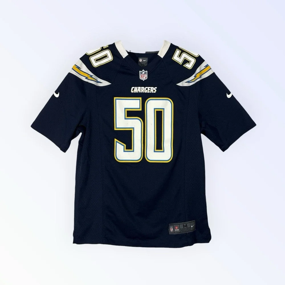 Nike NFL On Field San Diego Chargers Mante Te'o #50 Dark Blue Jersey Men's M